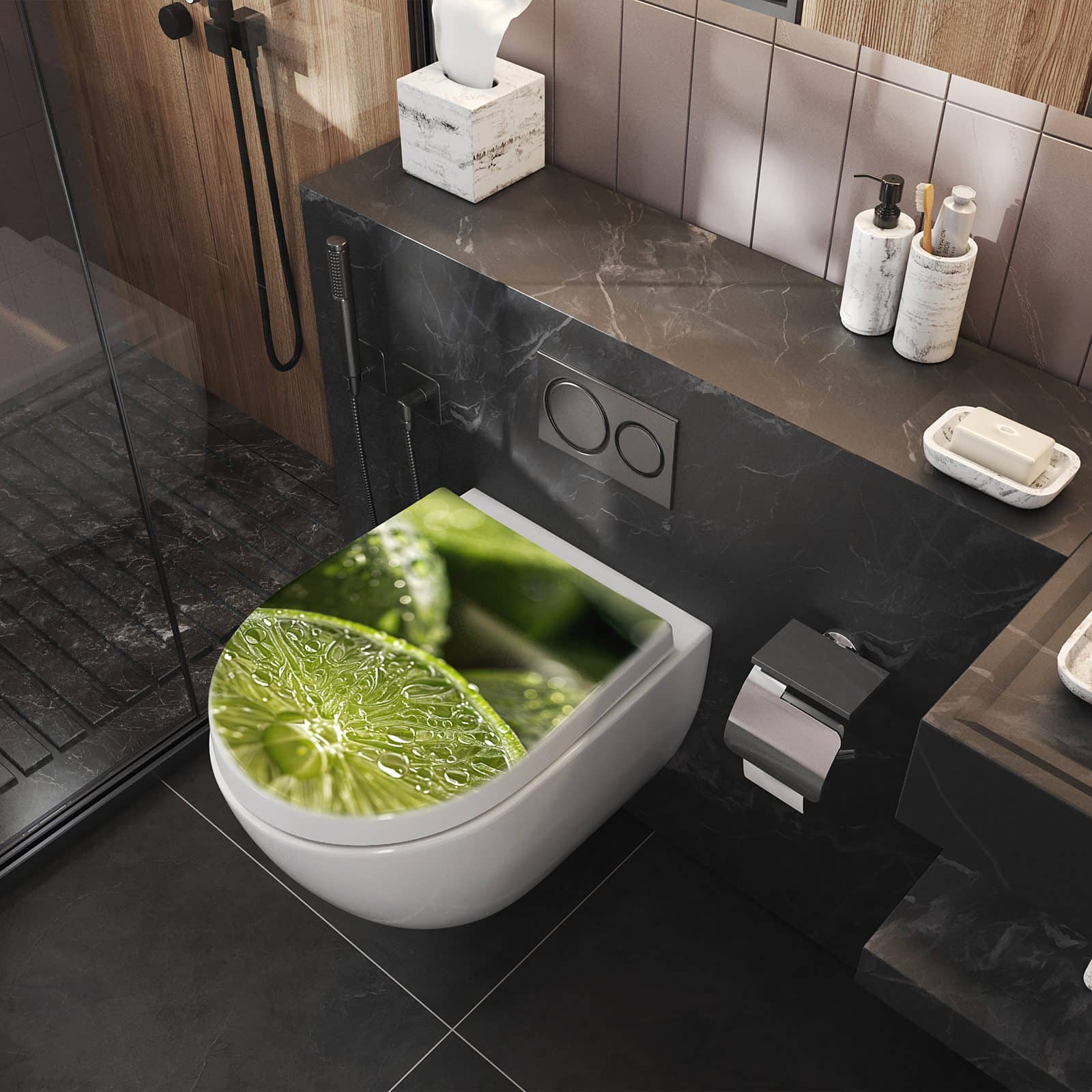 WC-Sitz mit Absenkautomatik Limetten von Frische