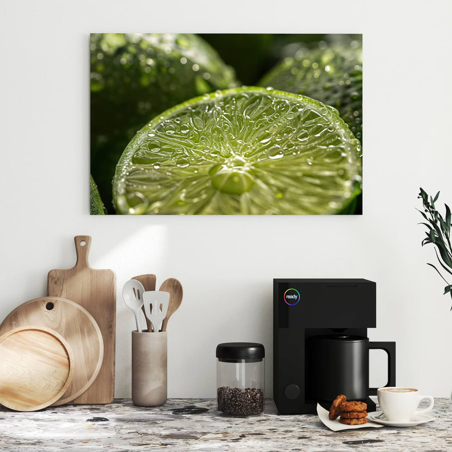 Maße Metall Magnettafel - Nasse Limettenscheibe
