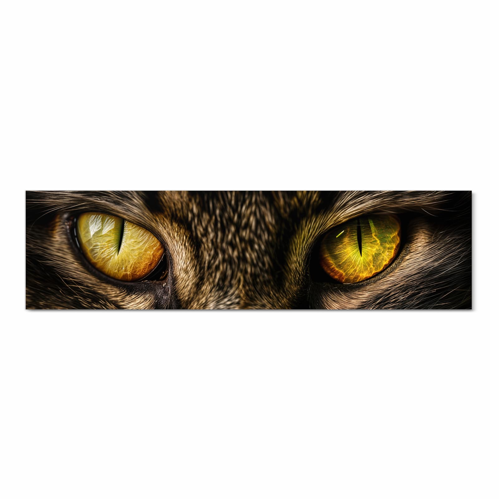 Küchenteppich waschbar mit Motiv Katzenaugencloseup in Frontansicht für mehr Trittkomfort