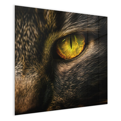 Magnettafel mit dem Motiv Gelbgrünes Katzenauge