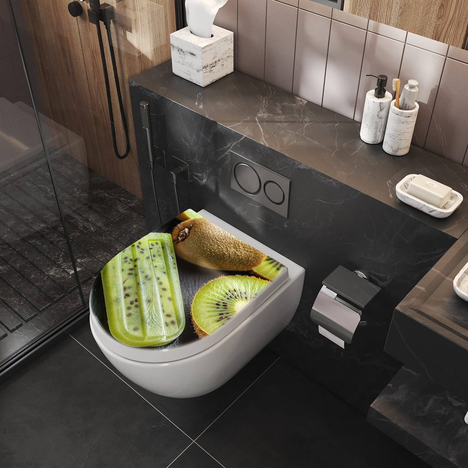 WC-Sitz mit Absenkautomatik Kiwi Eis am Stiel