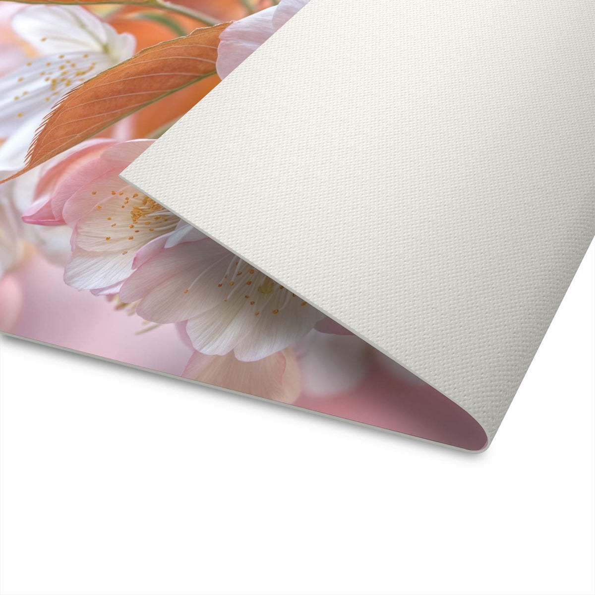 Rutschfester dünner Teppich mit Motiv Blühende Blüten spart Zeit bei der Küchenreinigung