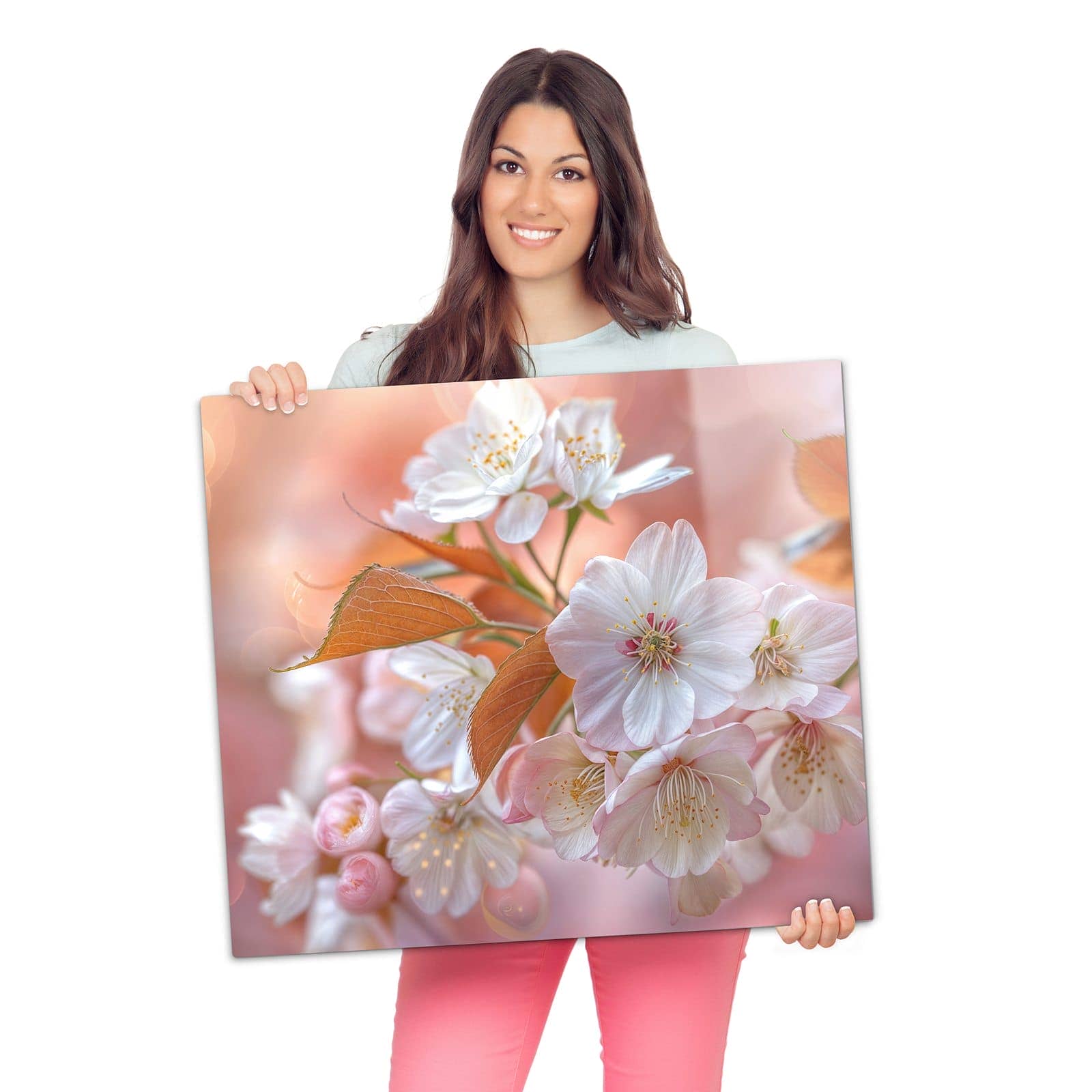 2-teilige Herd Schutzplatte mit Üppige Blütenpracht-Motiv als Spritzschutz hinter dem Kochfeld