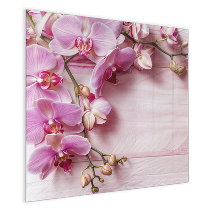 Magnettafel mit dem Motiv Rosa Orchideenzweig