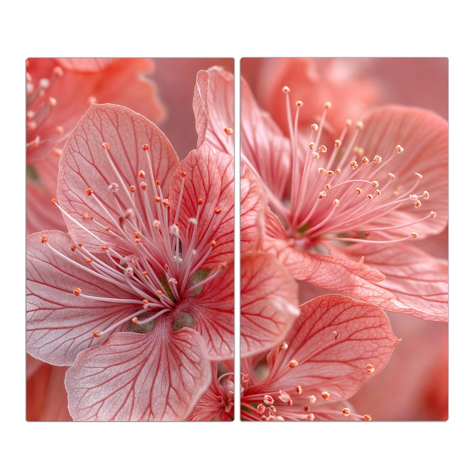 2-teilige Herdabdeckung mit Stille Blumenpracht-Motiv in der Frontansicht #grösse_2-Teilig (60x52cm)
