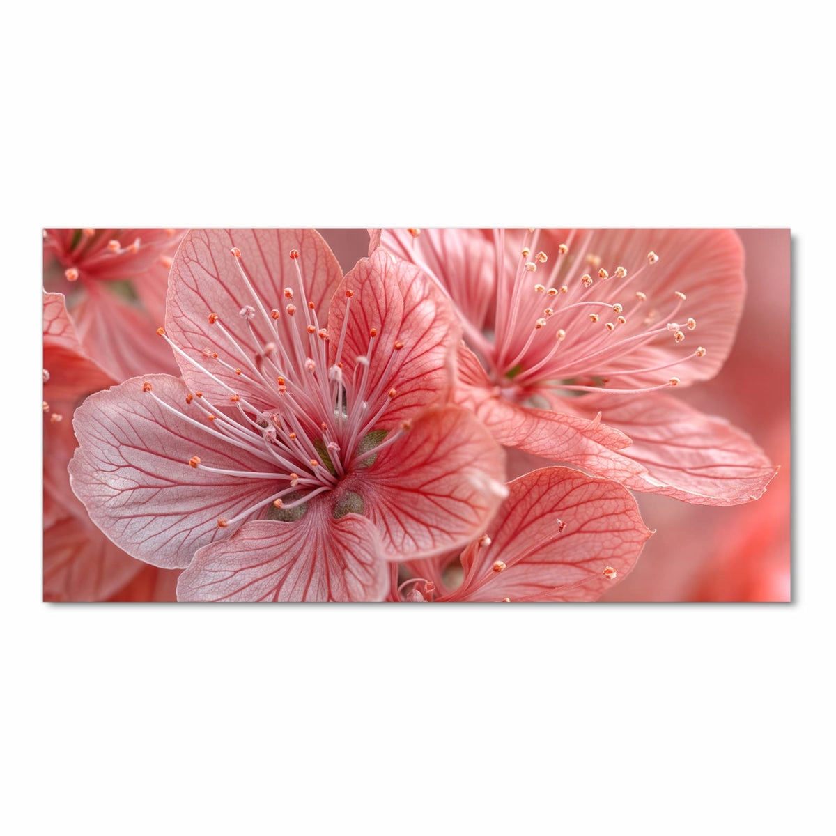 UV-beständiger Küchenteppich mit Motiv Stille Blumenpracht in Frontansicht