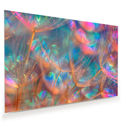 Wandbild mit dem Motiv Bunte Pusteblume