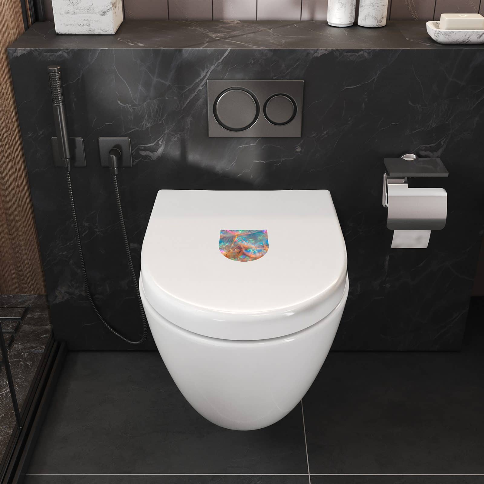 WC-Sitz mit Absenkautomatik Schimmernde Natur