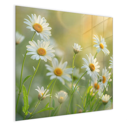 Magnettafel mit dem Motiv Weiße Margeriten