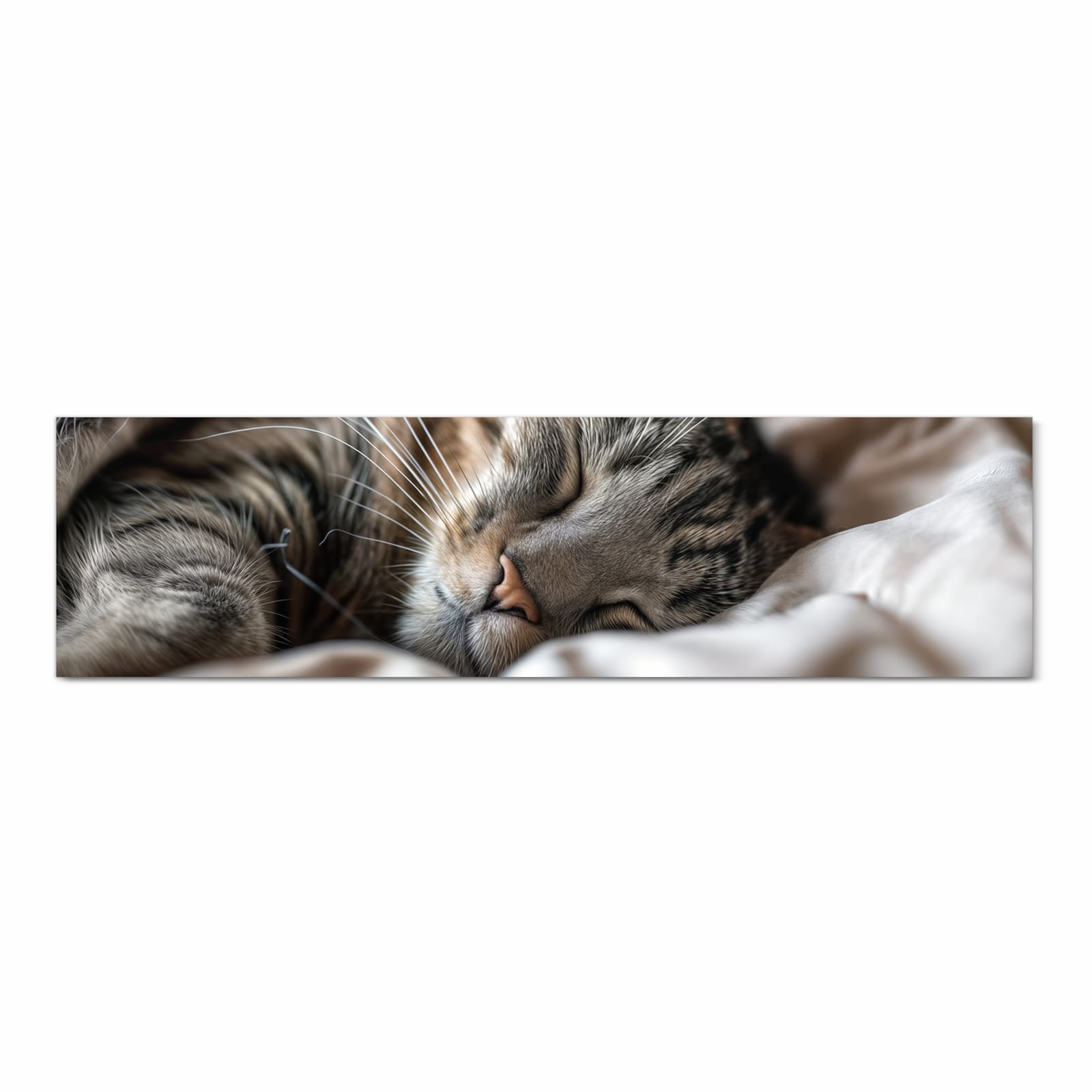 Rutschfester Küchenläufer mit Motiv Katze von Schlafende in Frontansicht