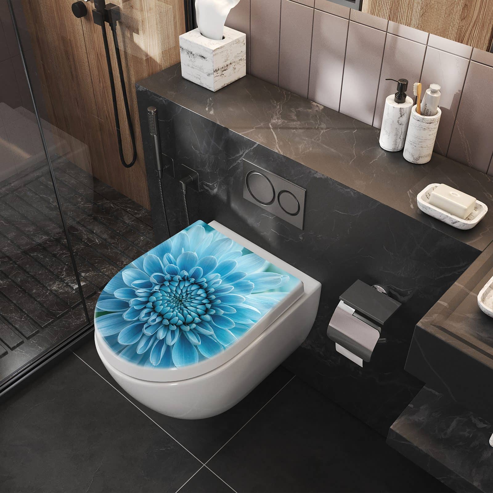 WC-Sitz mit Absenkautomatik Blume von Blaue