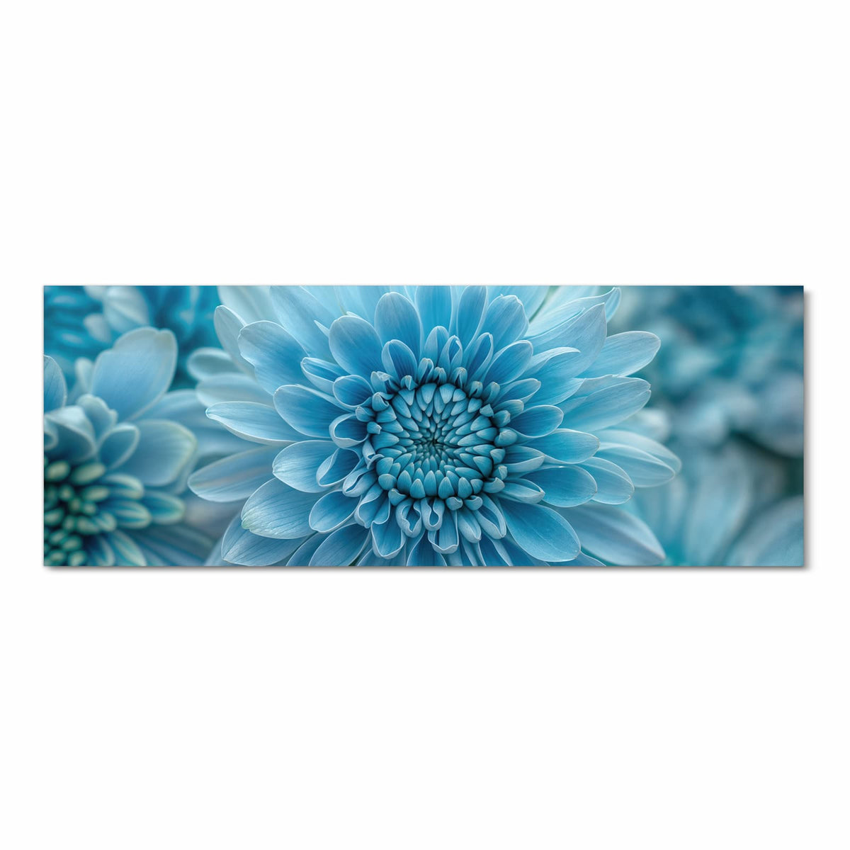 Schmutzabweisender Küchenläufer mit Motiv Blume von Blaue in Frontansicht