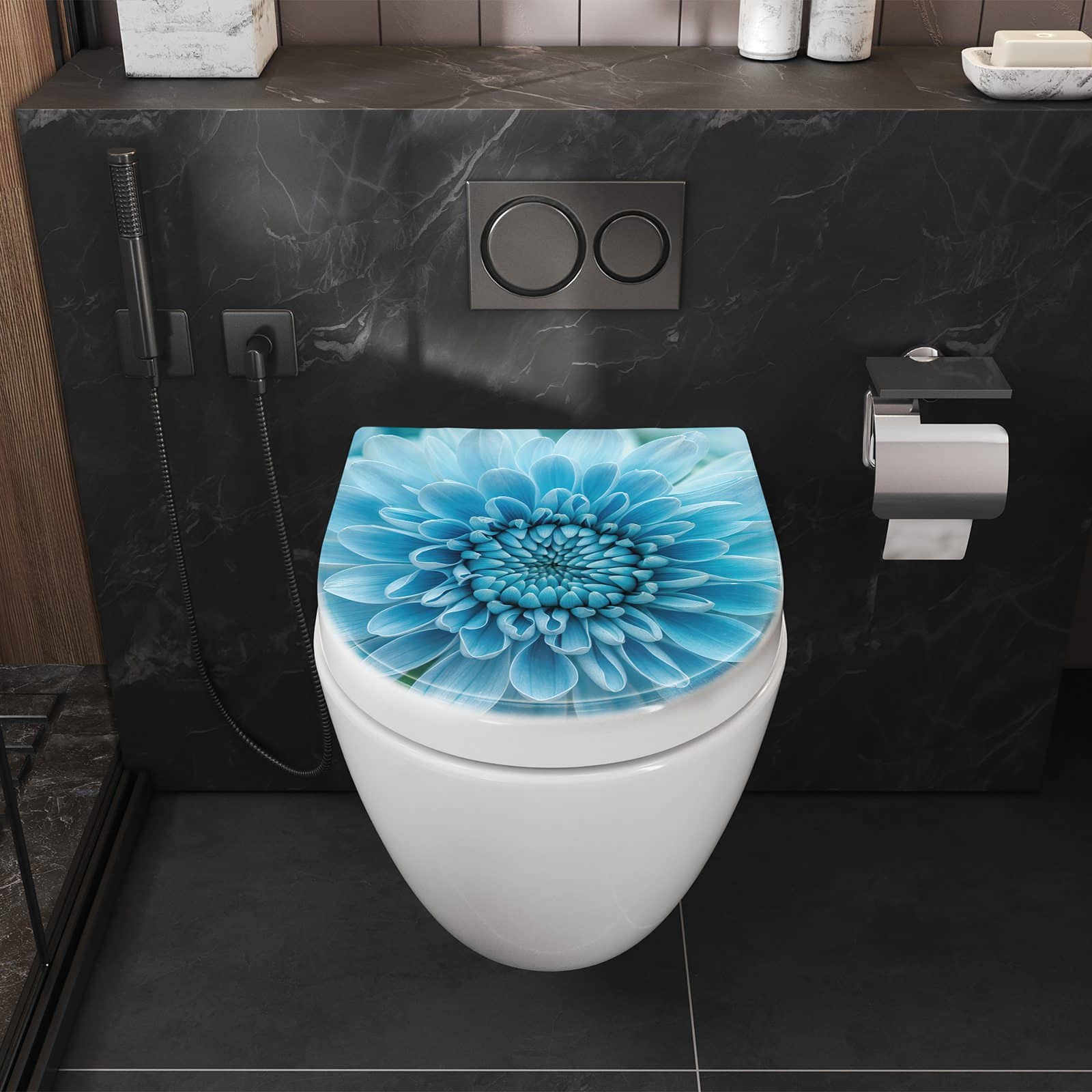 WC-Sitz mit Absenkautomatik Blume von Blaue