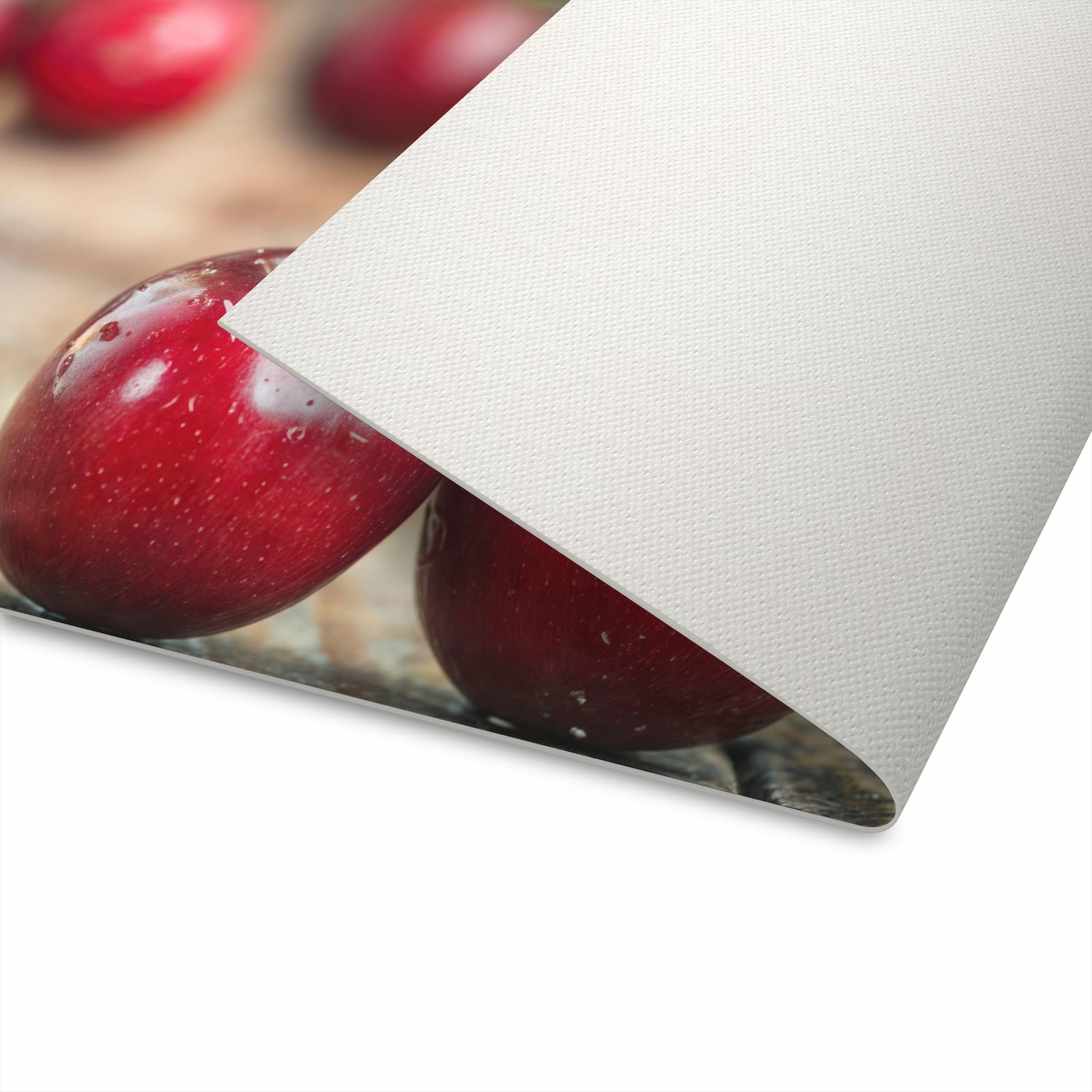 UV-beständiger abwaschbarer Küchenläufer mit Motiv Kirschen des Frische in der Unterseite