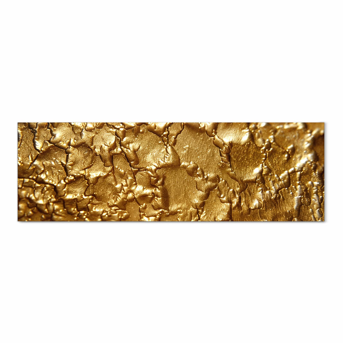 Zeitsparender Küchenteppich mit Motiv Goldene Struktur in Frontansicht