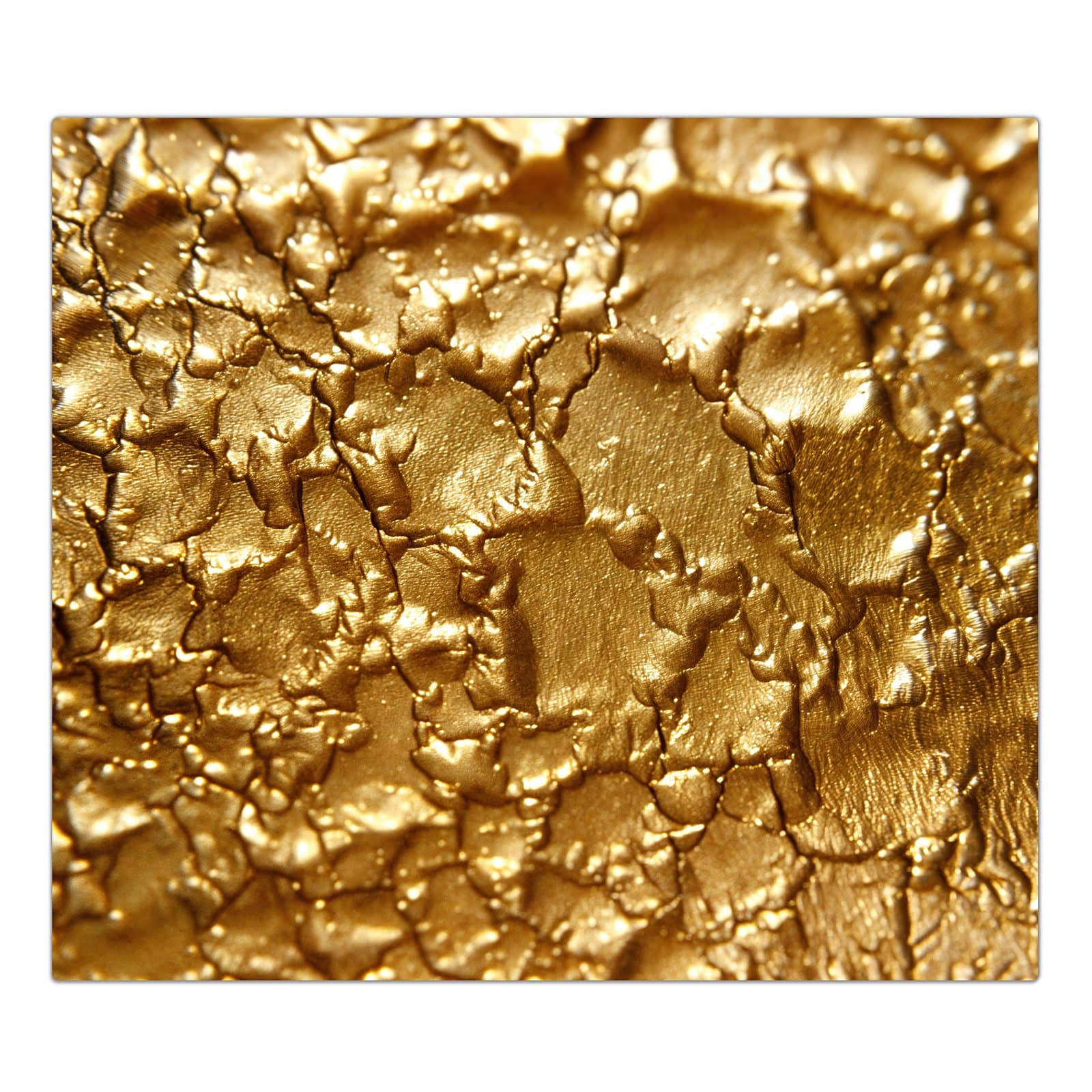 1-teilige Herdabdeckplatte aus Glas mit Goldene Struktur-Motiv in der Frontansicht #grösse_1-Teilig (60x52cm)