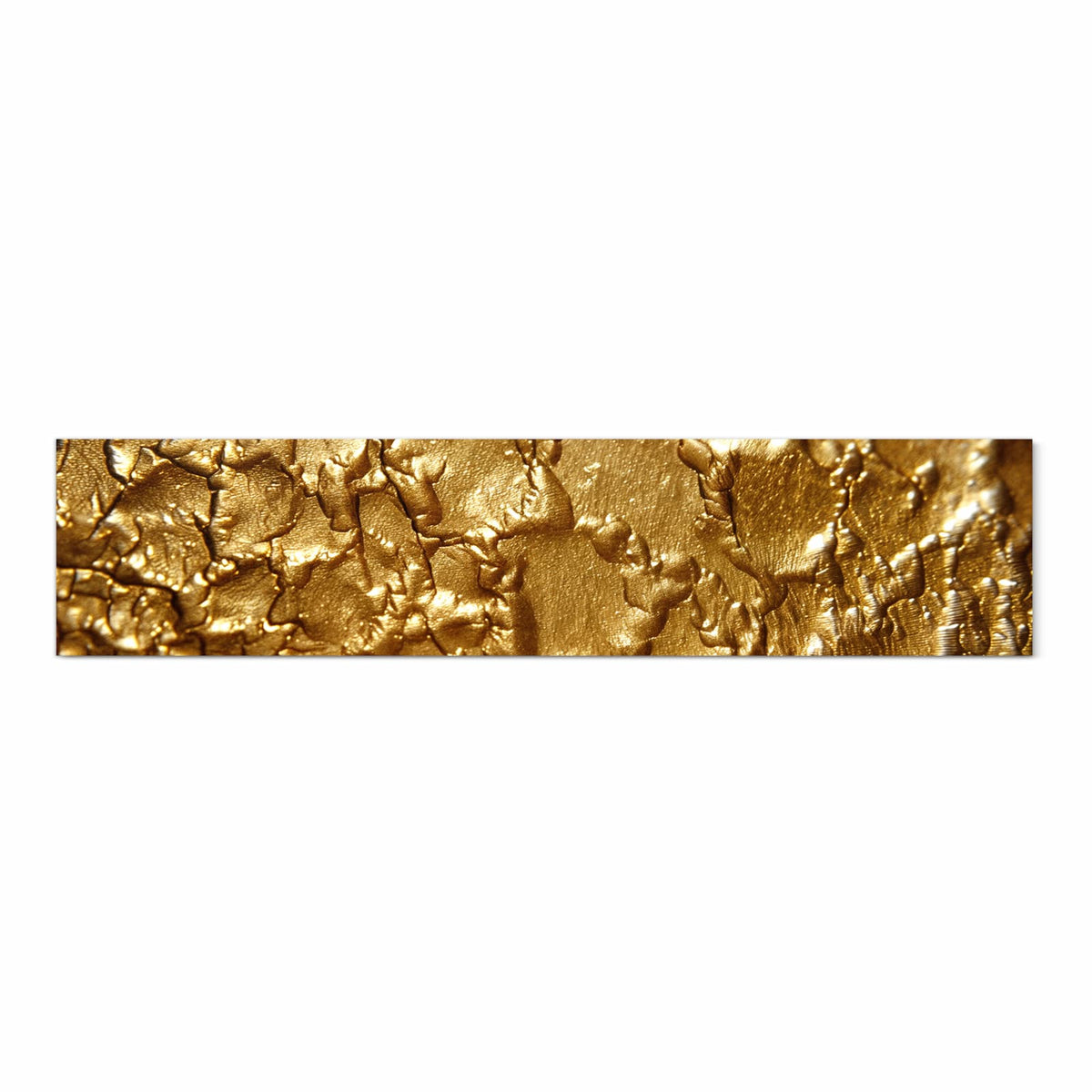 Farbbeständiger Küchenteppich mit Motiv Goldene Struktur in Frontansicht