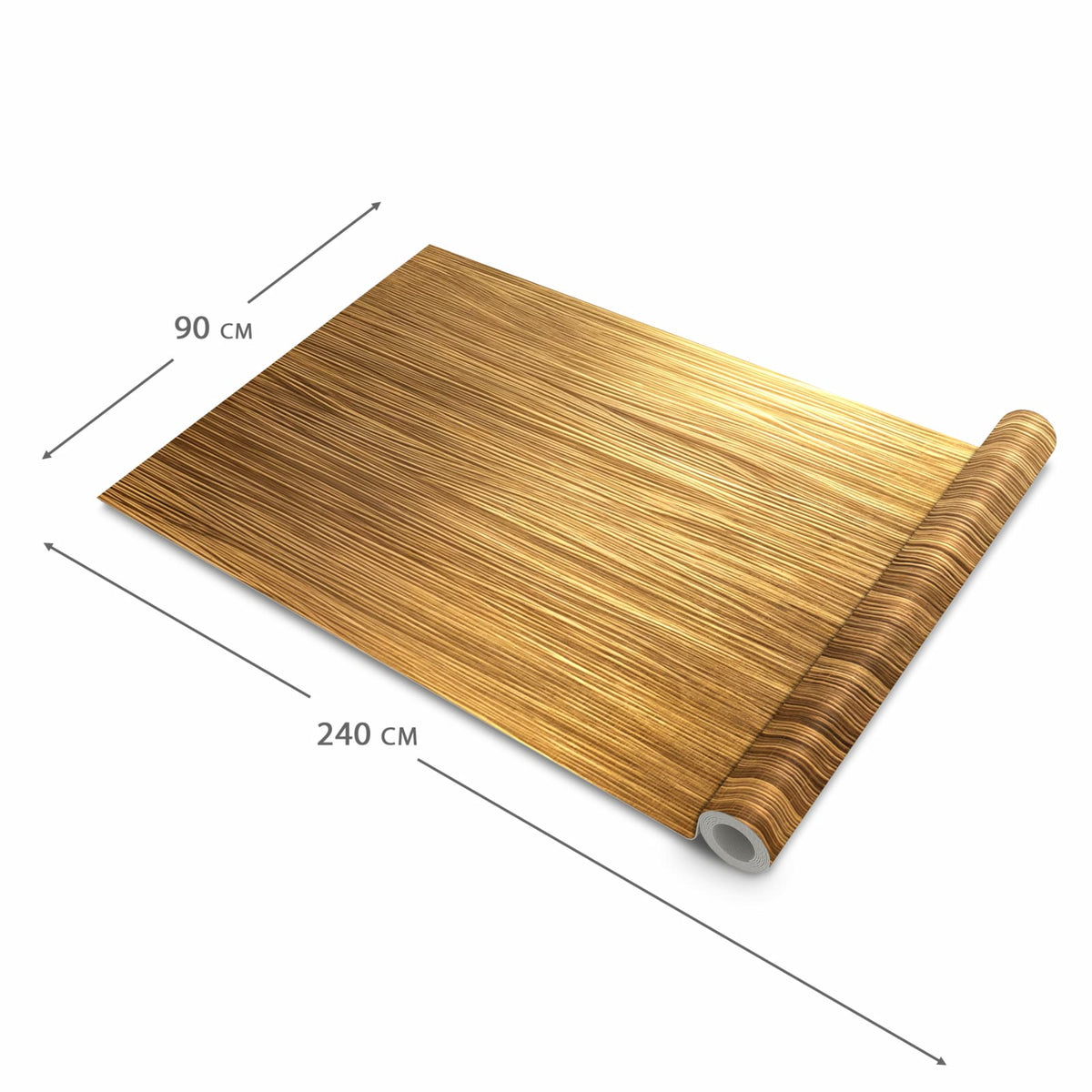 Bodenschonender Küchenteppich mit Motiv Golden Textured Surface in der Grösse 60x270 cm
