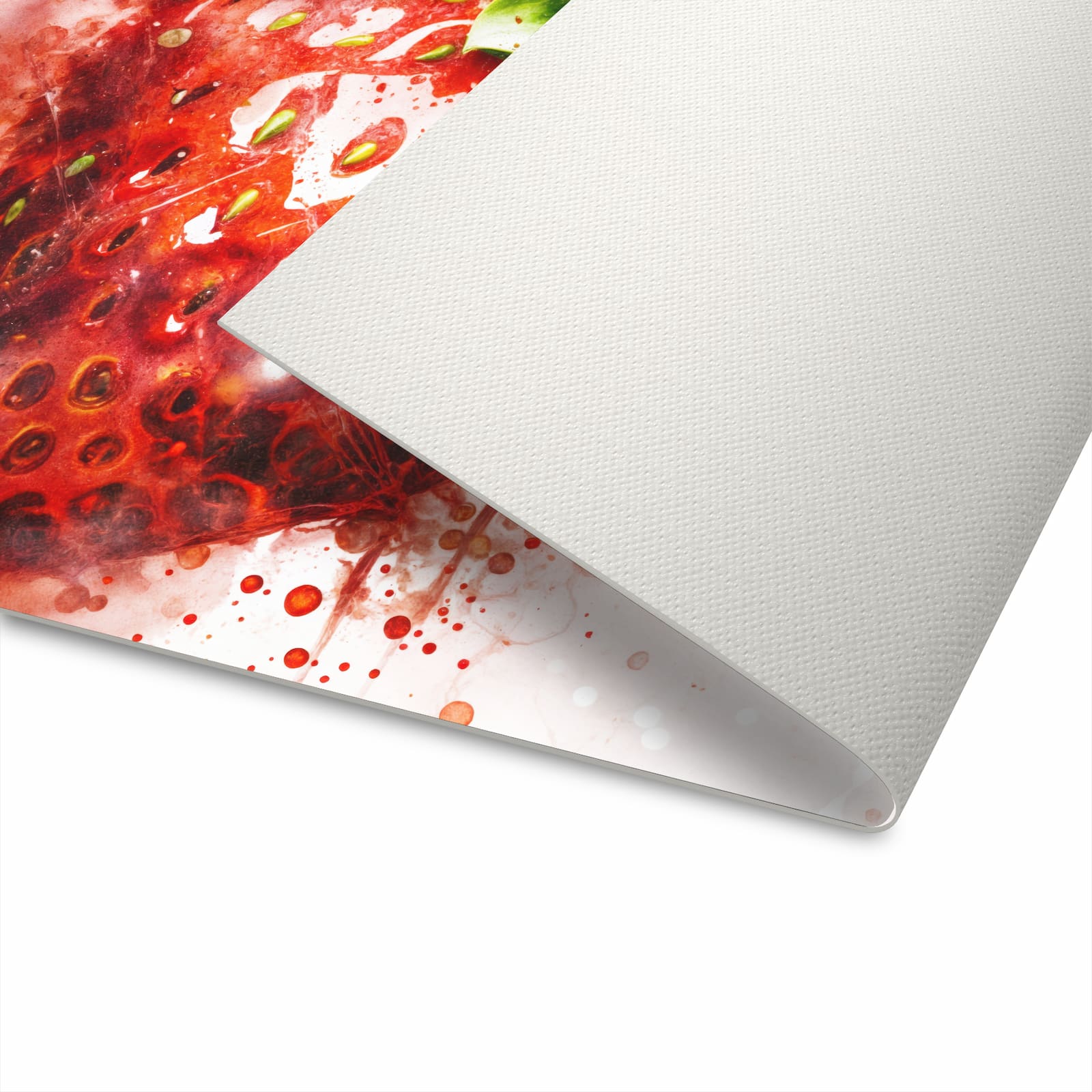 Rutschfester Küchenläufer mit Motiv Erdbeerkunstwerk für Ordnung in der Küche