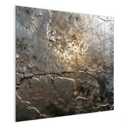 Magnettafel mit dem Motiv Rissiges Metall