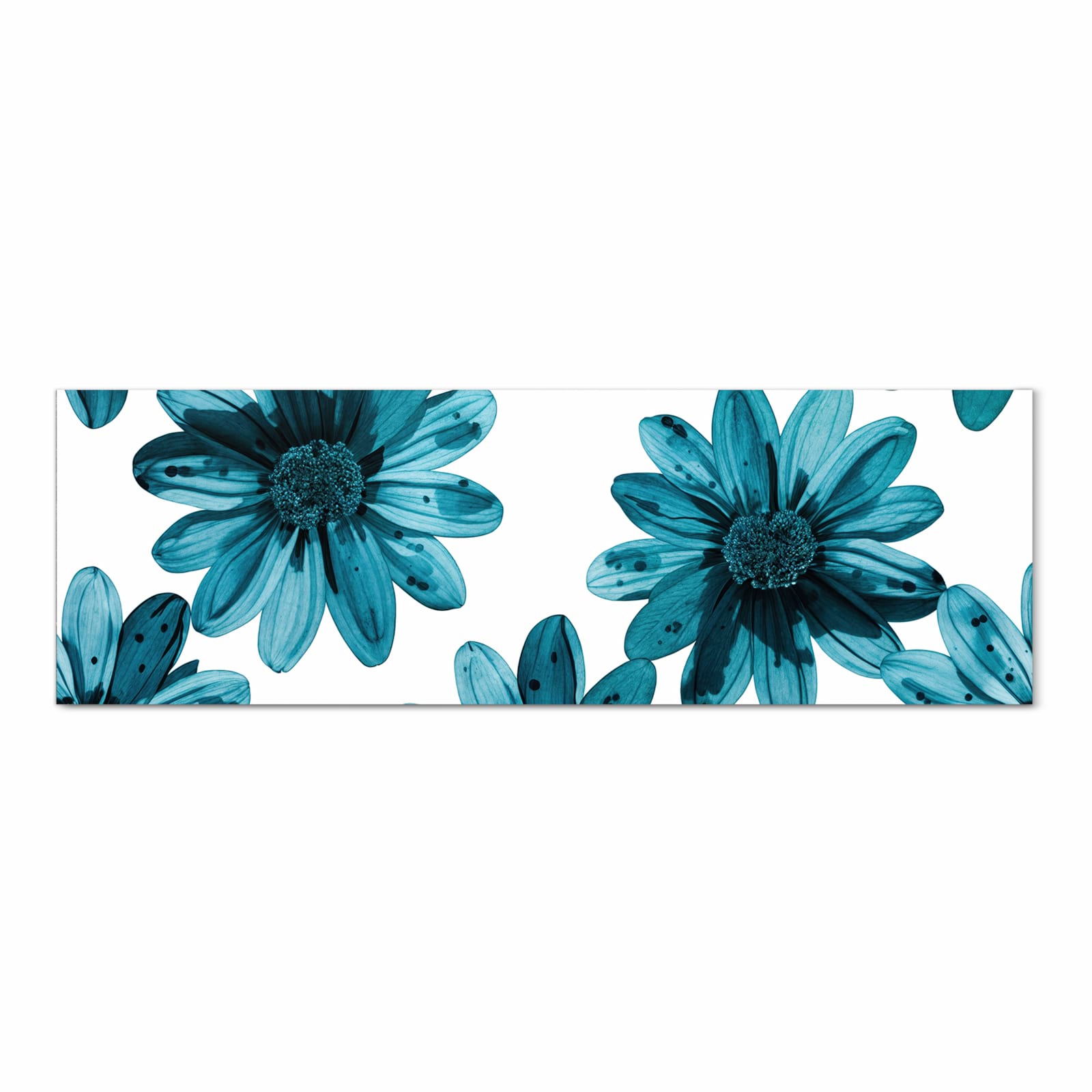 Bodenschonender rutschfester Küchenteppich mit Motiv Geblümt in Frontansicht