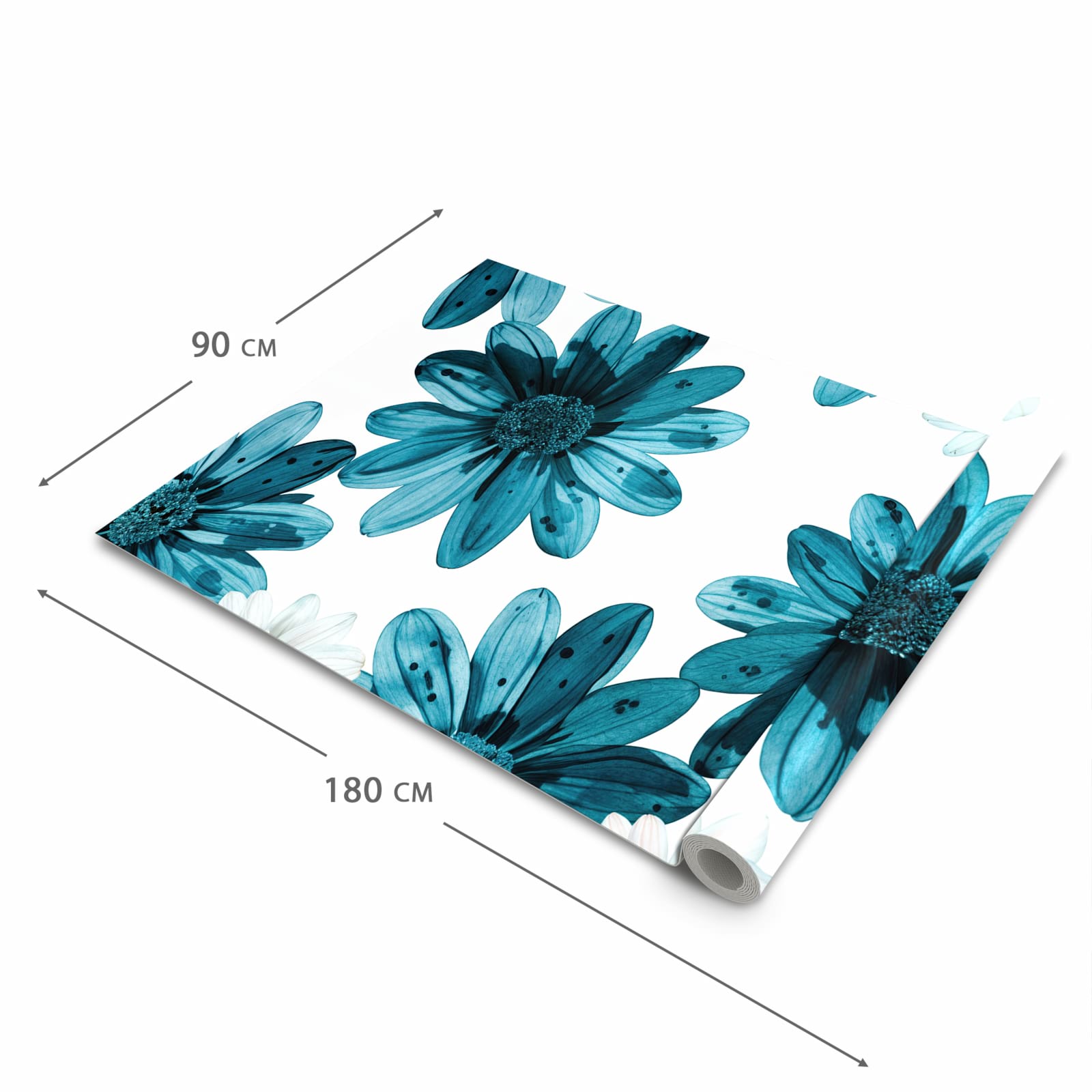 Hygienischer Küchenläufer mit Motiv Geblümt in der Grösse 60x150 cm