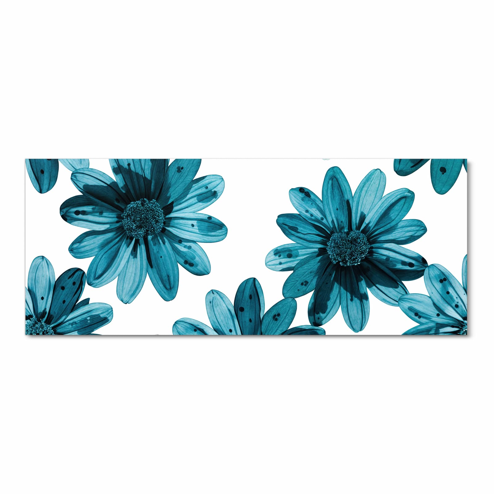 Waschbarer Küchenläufer mit Motiv Geblümt in Frontansicht