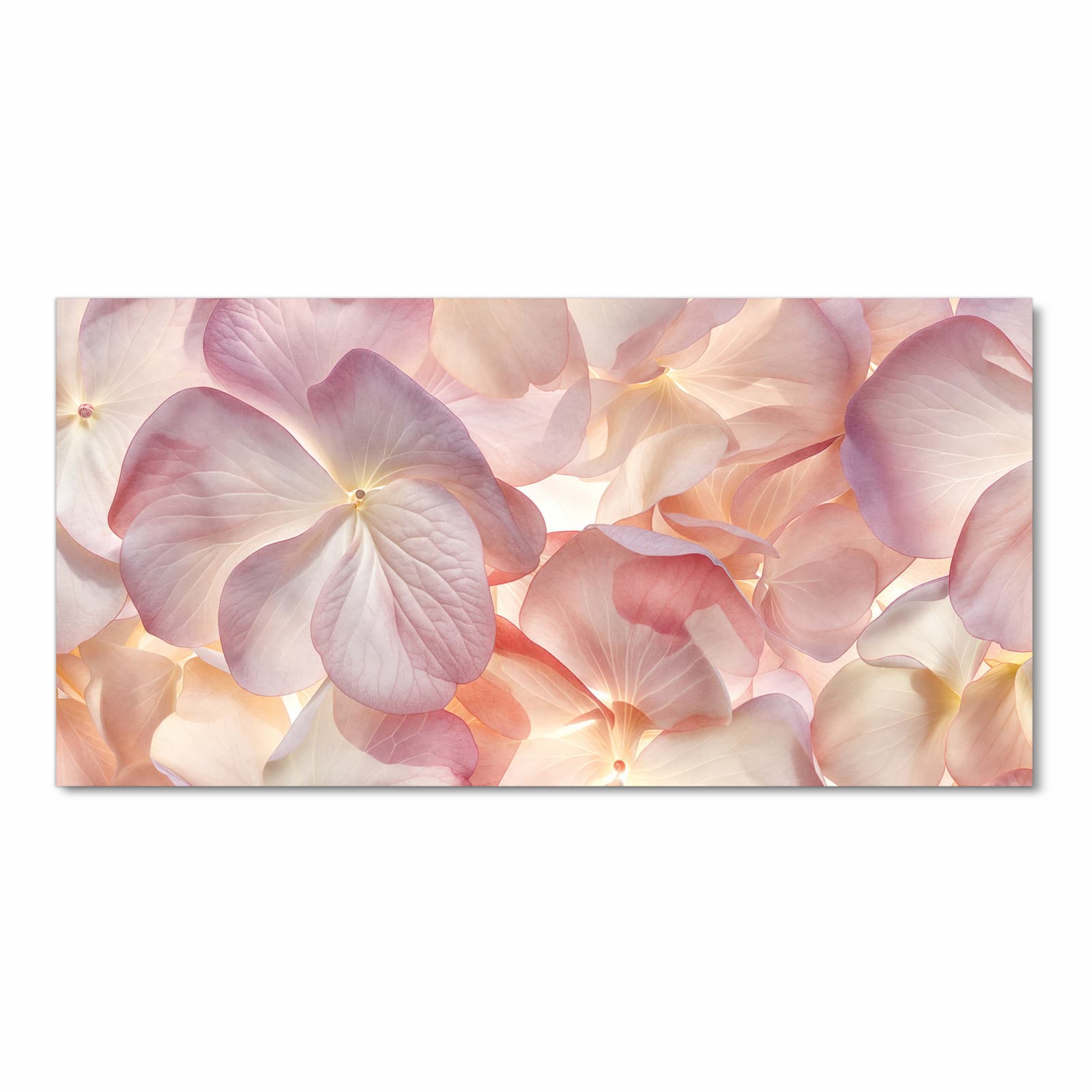 Farbbeständiger Teppich für die Küche mit Motiv Pastellblütenzauber in Frontansicht