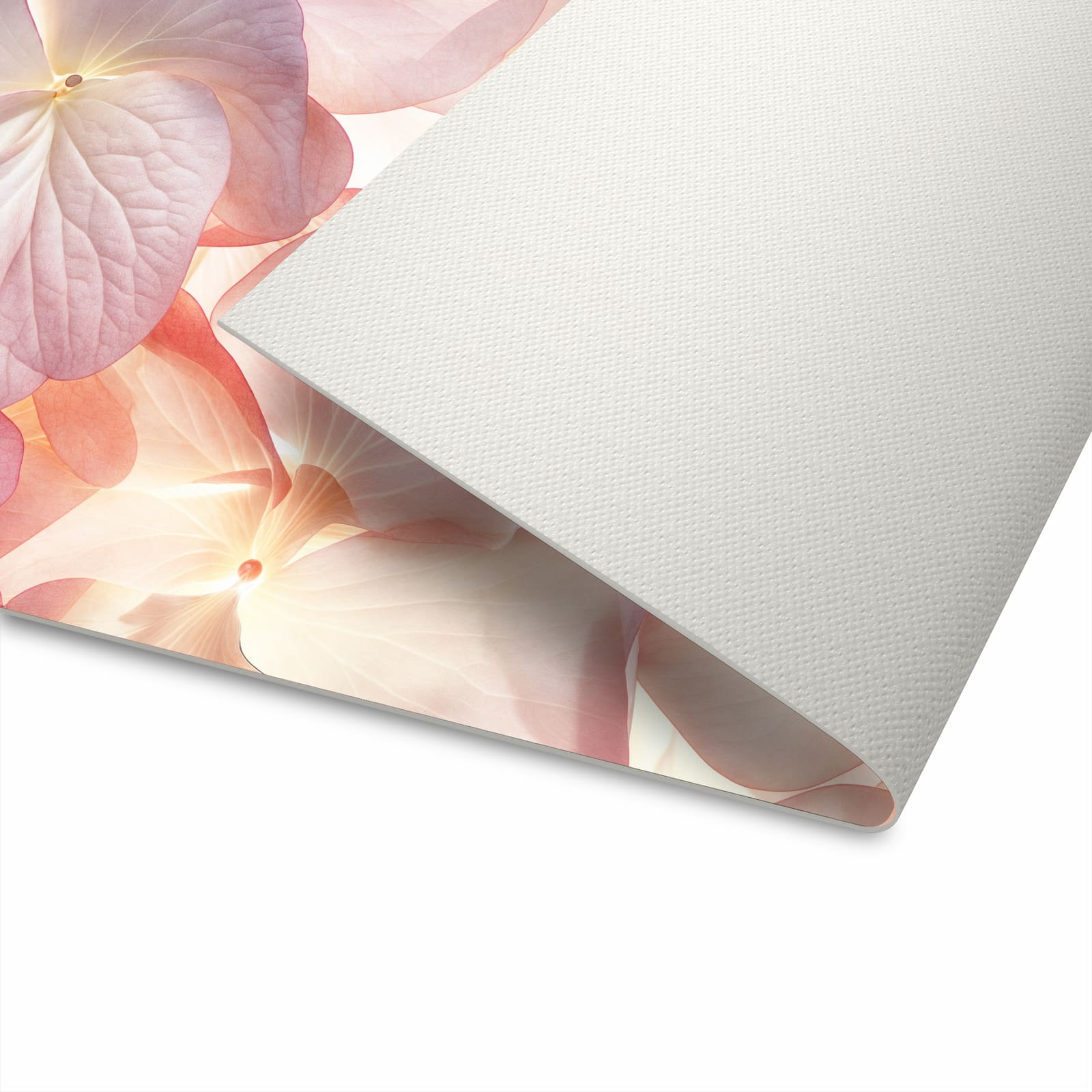 Hygienischer großer Küchenteppich mit Motiv Pastellblütenzauber in der Unterseite