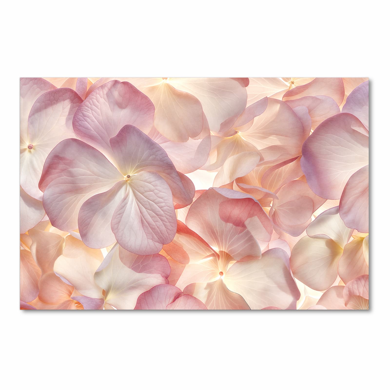 Komfortabler Küchenläufer mit Motiv Pastellblütenzauber in Frontansicht