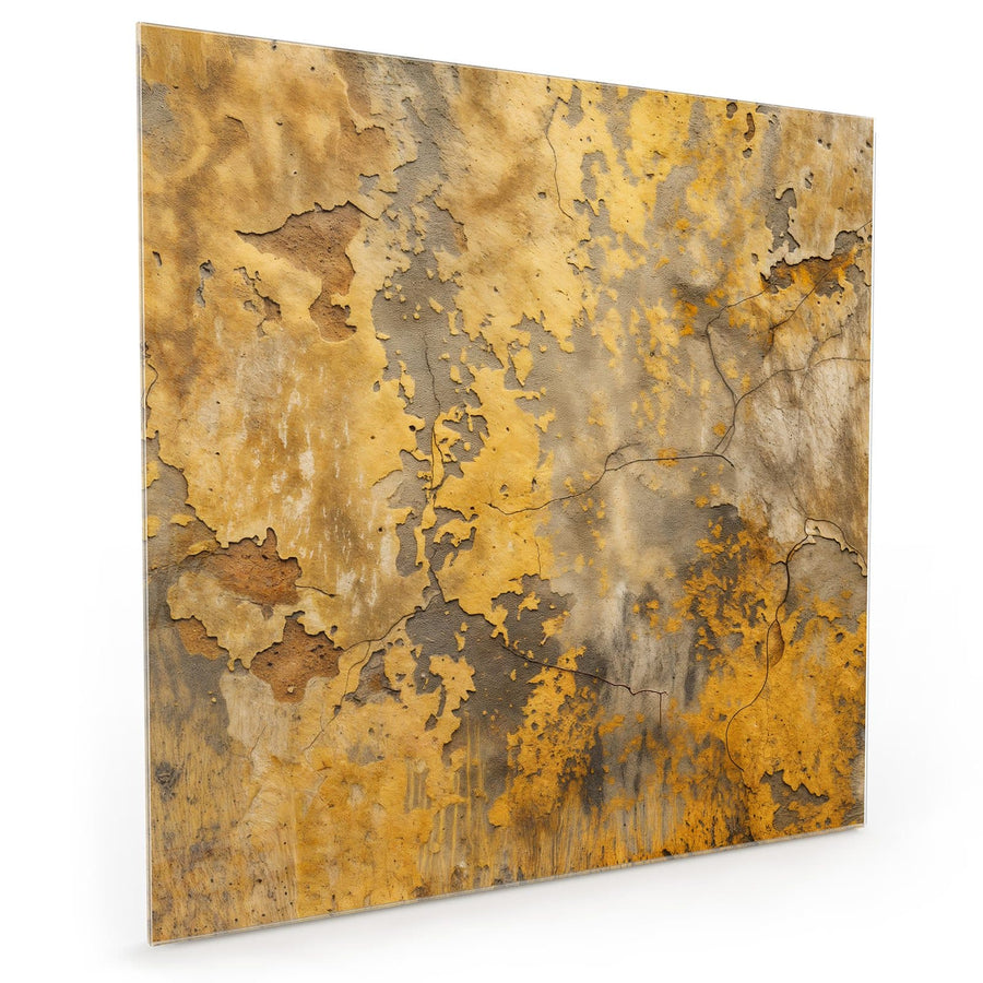 Maße Küchenrückwand Gelbe Patina aus Glas