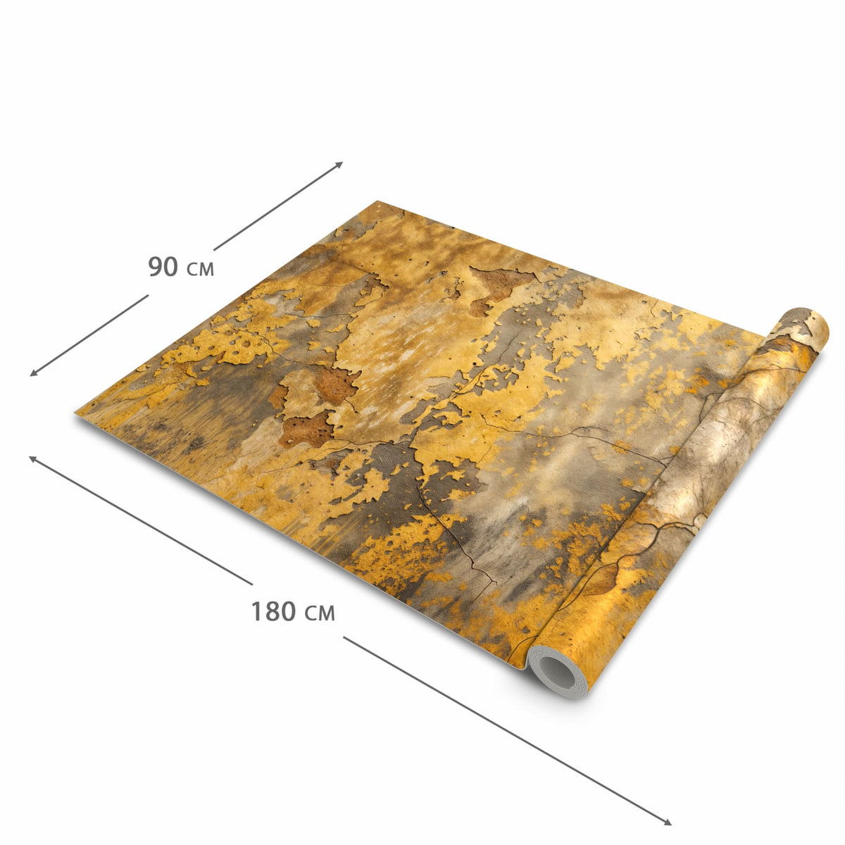 Wasserabweisender waschbarer Küchenläufer mit Motiv Wand von Verwitterte in der Grösse 90x240 cm