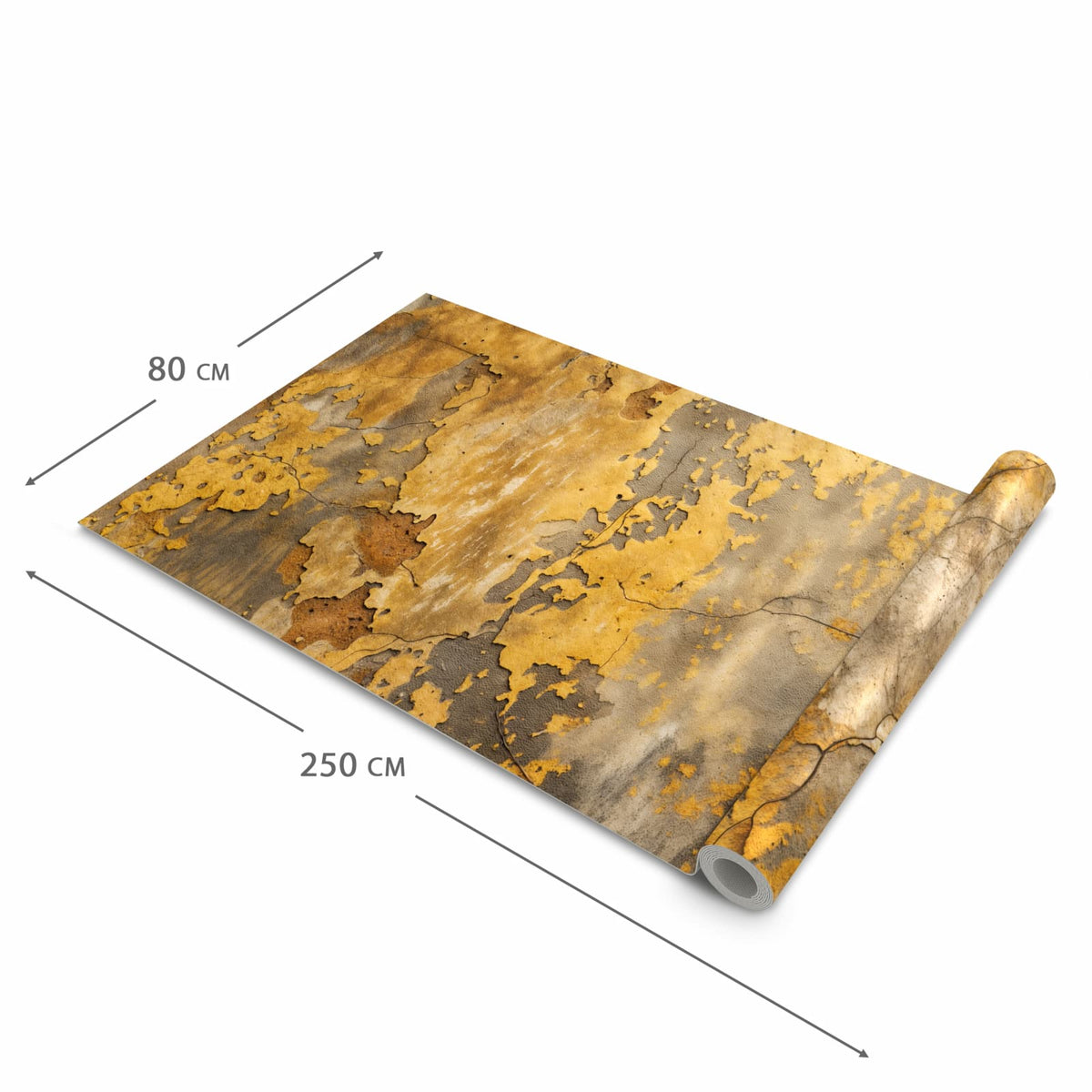 Abriebfester Küchenläufer mit Motiv Wand von Verwitterte in der Grösse 90x180 cm