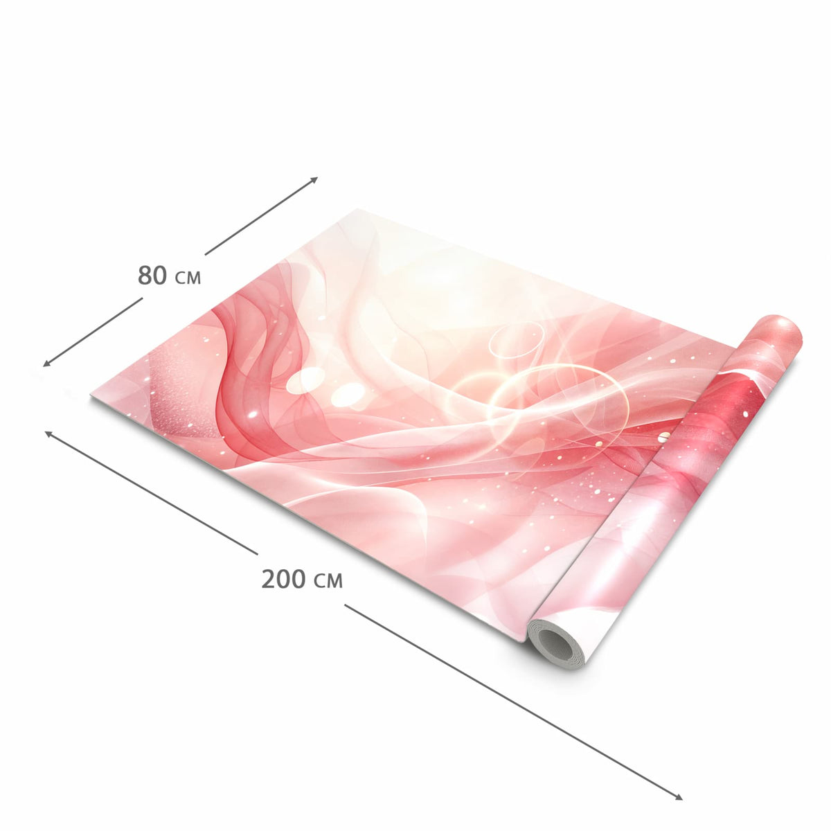 Wasserabweisender Teppichläufer für die Küche mit Motiv Wellen von Abstrakte in der Grösse 80x300 cm