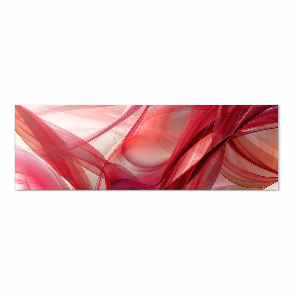 Küchenläufer Rote Schleier 80 × 250 cm, Motiv bildfüllend von oben