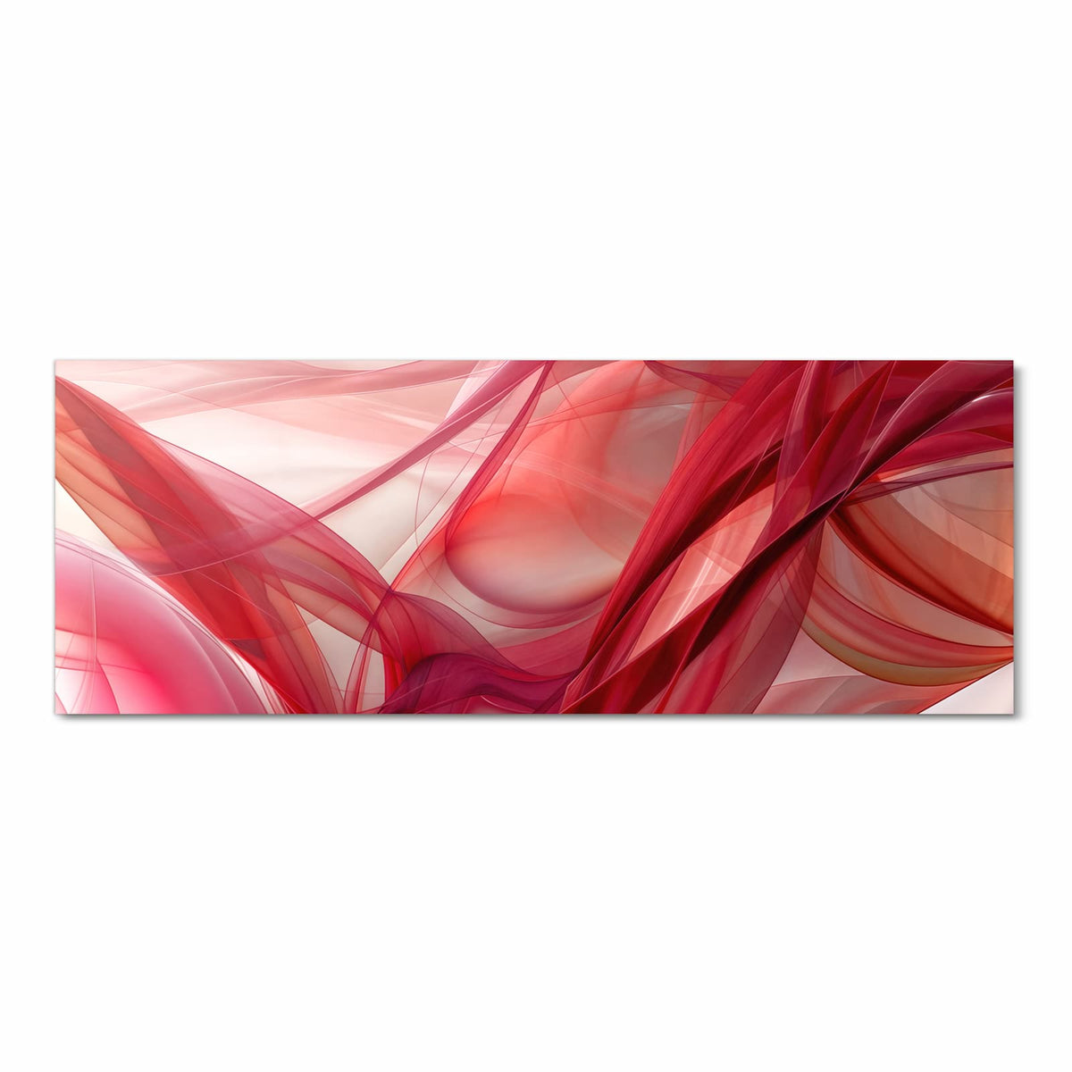 Küchenläufer Rote Schleier 90 × 240 cm, Motiv bildfüllend von oben