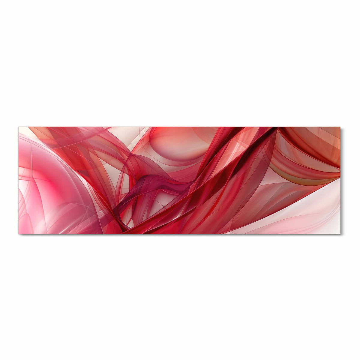 Küchenläufer Rote Schleier 60 × 180 cm, Motiv bildfüllend von oben