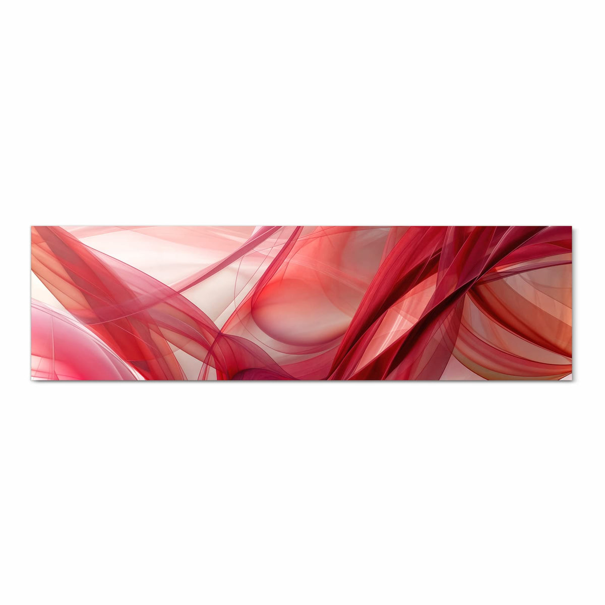 Küchenläufer Rote Schleier 80 × 280 cm, Motiv bildfüllend von oben