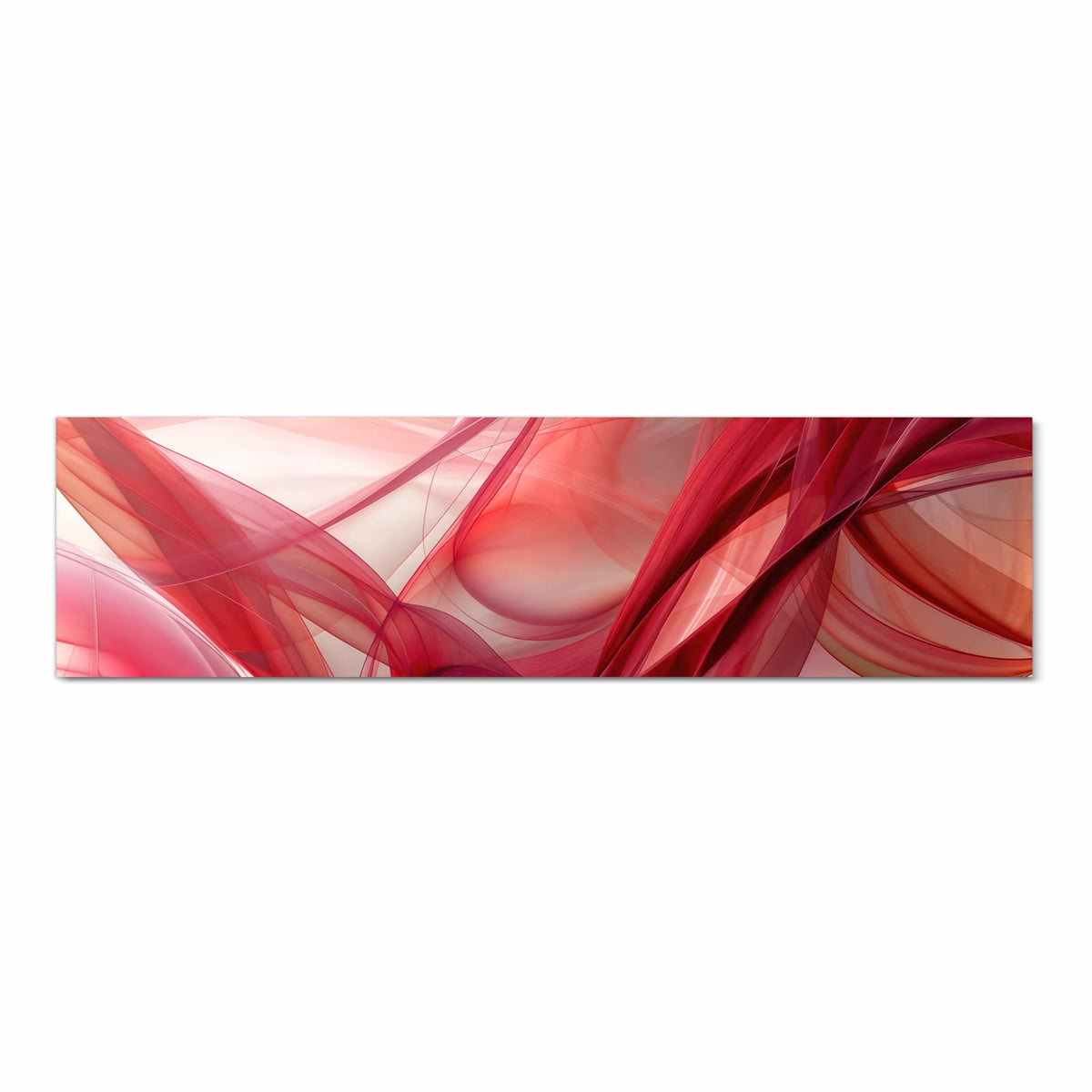 Küchenläufer Rote Schleier 80 × 300 cm, Motiv bildfüllend von oben