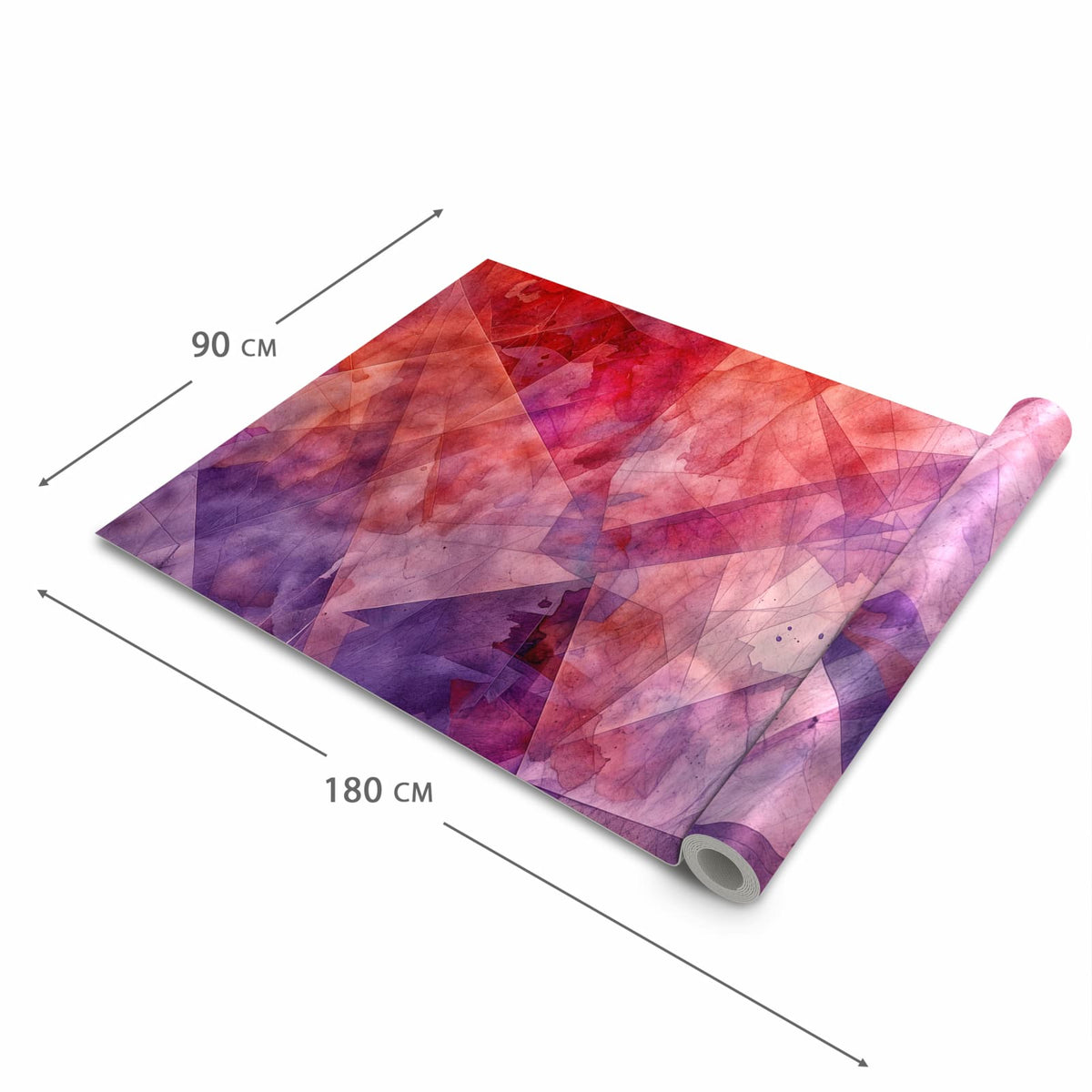 Zeitsparender Küchenläufer mit Motiv Abstrakte Kunstform in der Grösse 80x250 cm