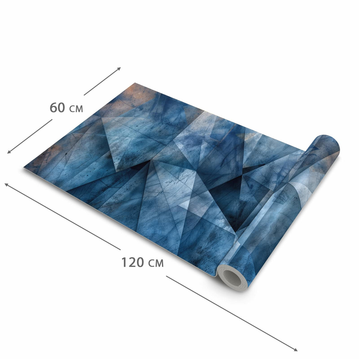 Waschbarer Küchenteppich mit Motiv Geometric Pattern in der Grösse 80x200 cm für Trittkomfort