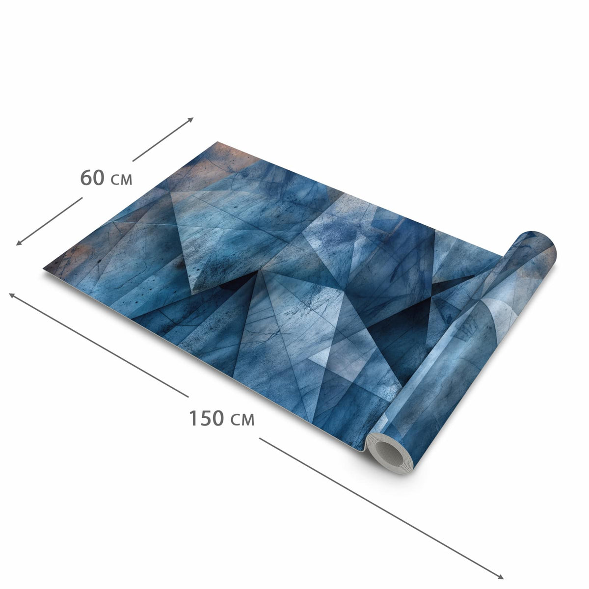 Wasserabweisender Küchenteppich mit Motiv Geometric Pattern in der Größe 80x200 cm