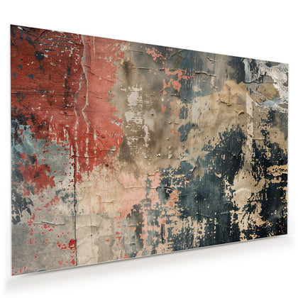 Wandbild mit dem Motiv Rissige Farbschichten