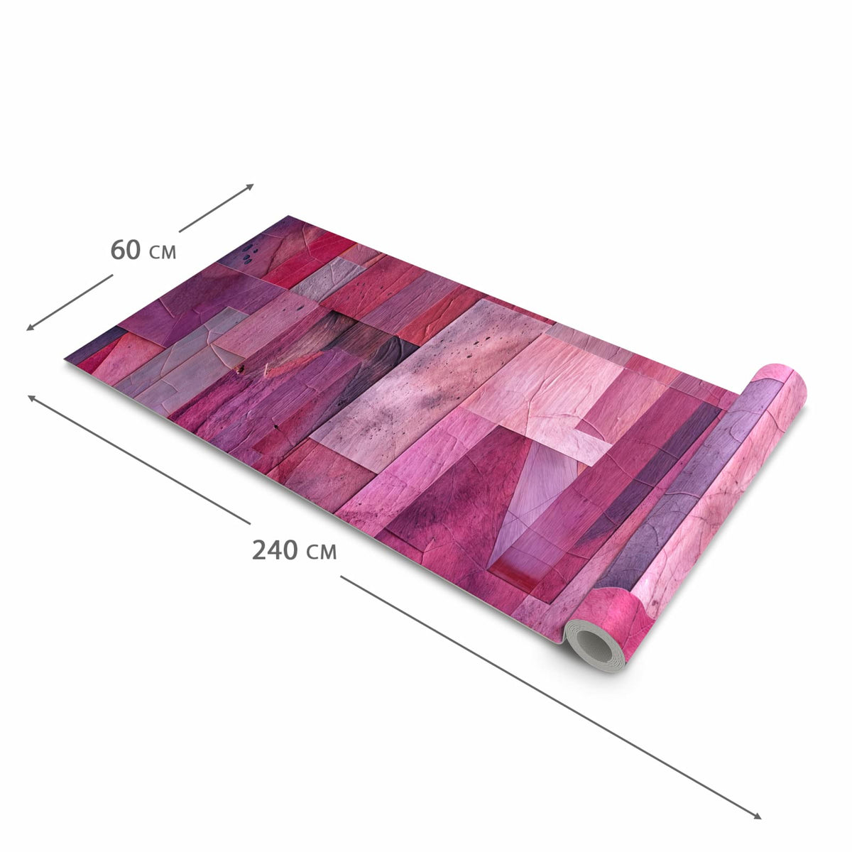 Langlebiger Teppichläufer für die Küche mit Motiv Abstrakte Blaetter in der Grösse 60x90 cm