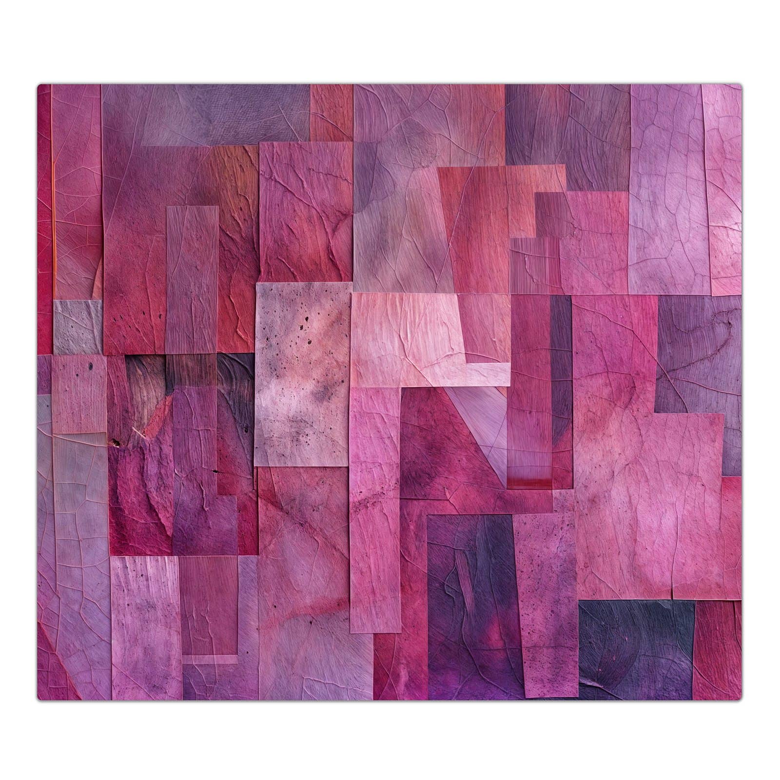 1-teilige Herdabdeckplatte für Ceranfeld mit Abstrakte Blaetter-Motiv in der Frontansicht #grösse_1-Teilig (60x52cm)