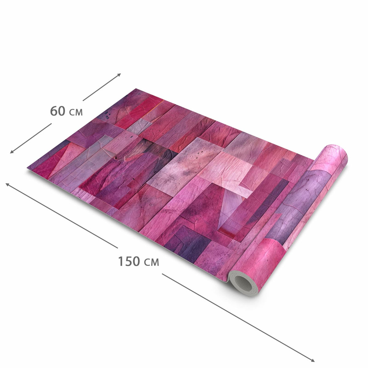 Schmutzabweisender Küchenläufer mit Motiv Abstrakte Blaetter in der Grösse 60x90 cm