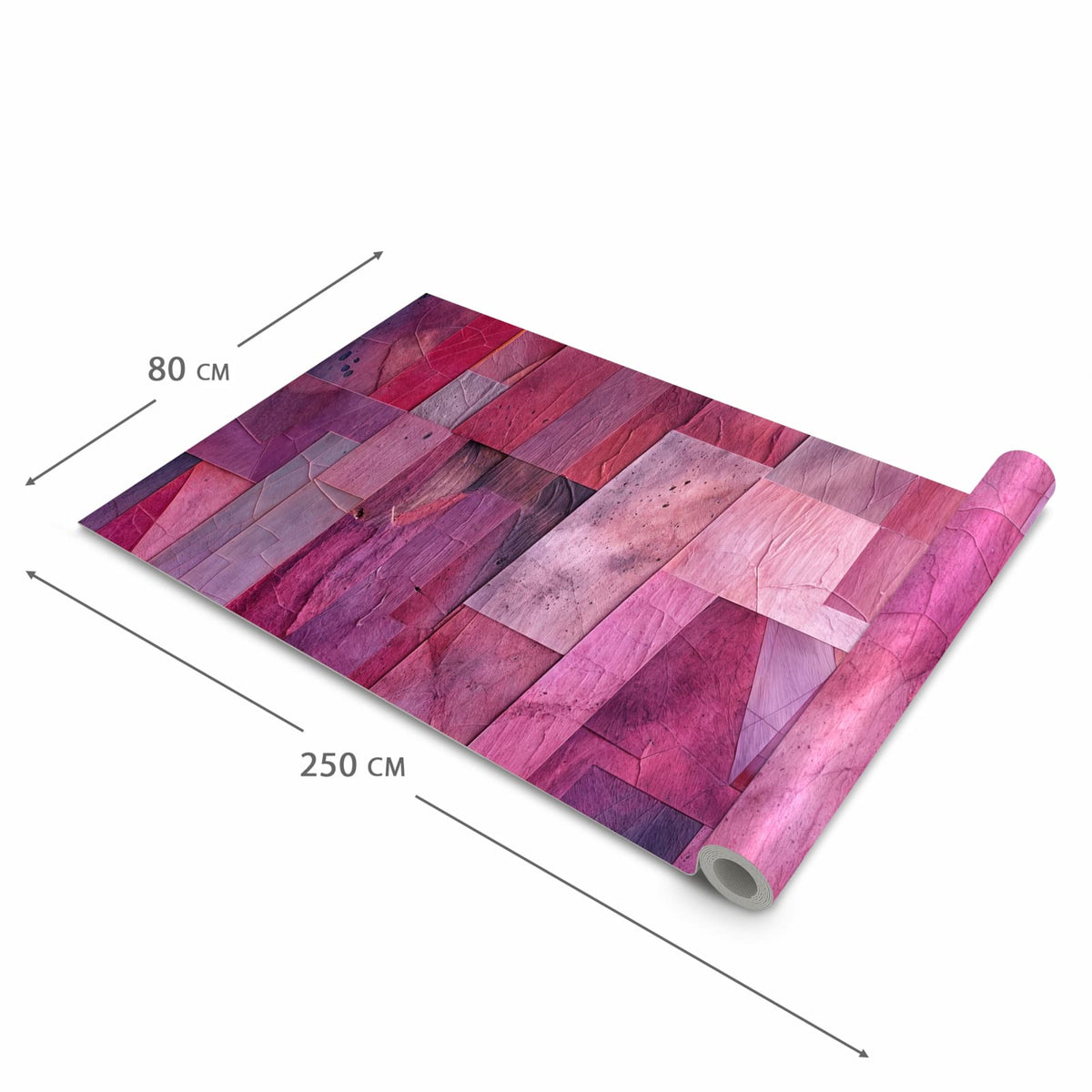 Pflegeleichter rutschfester Läufer mit Motiv Abstrakte Blaetter in der Grösse 60x90 cm
