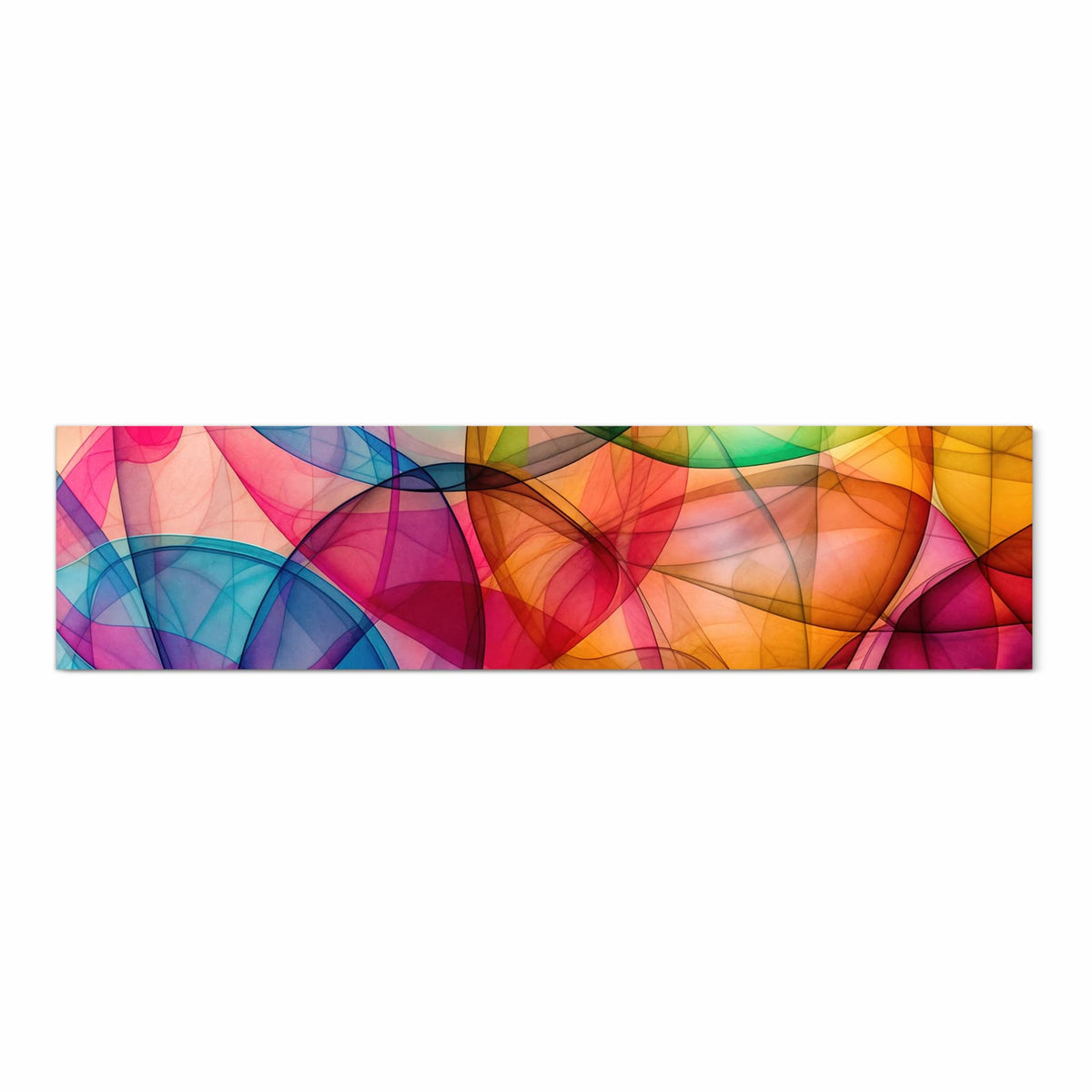 Küchenläufer Durchscheinende Formen 60 × 240 cm, Motiv bildfüllend von oben