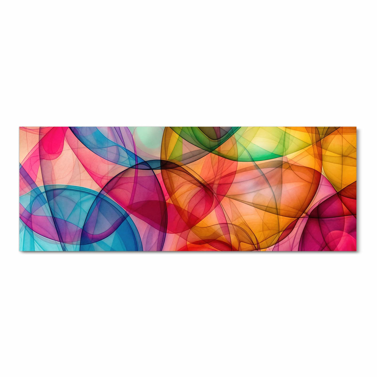 Küchenläufer Durchscheinende Formen 90 × 240 cm, Motiv bildfüllend von oben