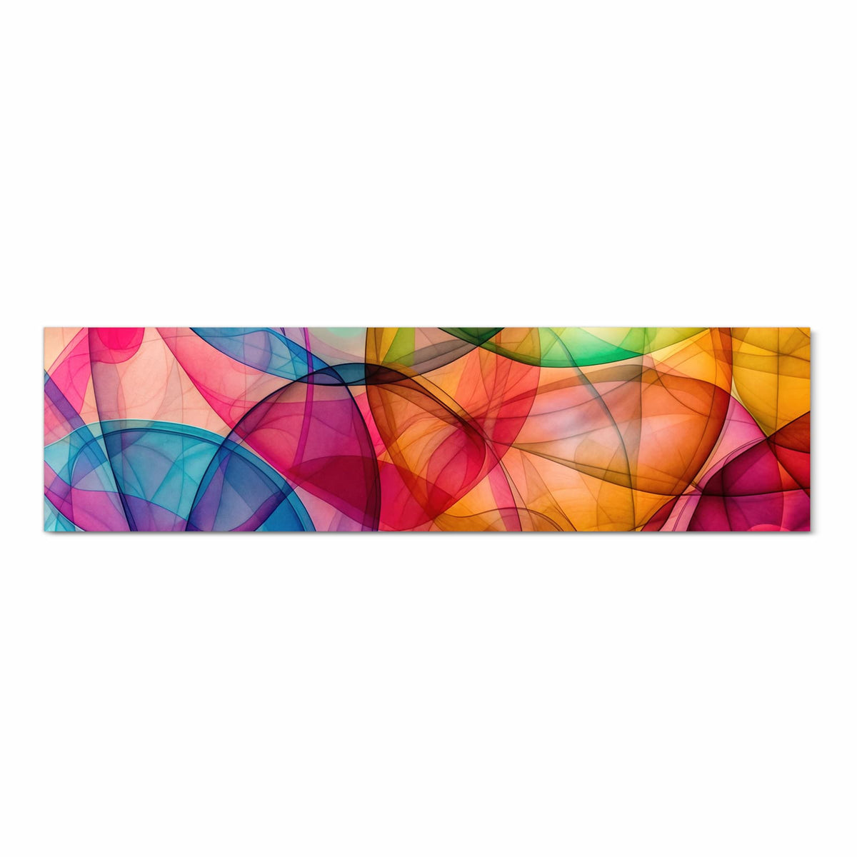 Küchenläufer Durchscheinende Formen 80 × 300 cm, Motiv bildfüllend von oben